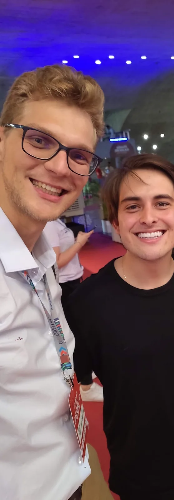 Ricardo Werlang com Hyeser Souza.