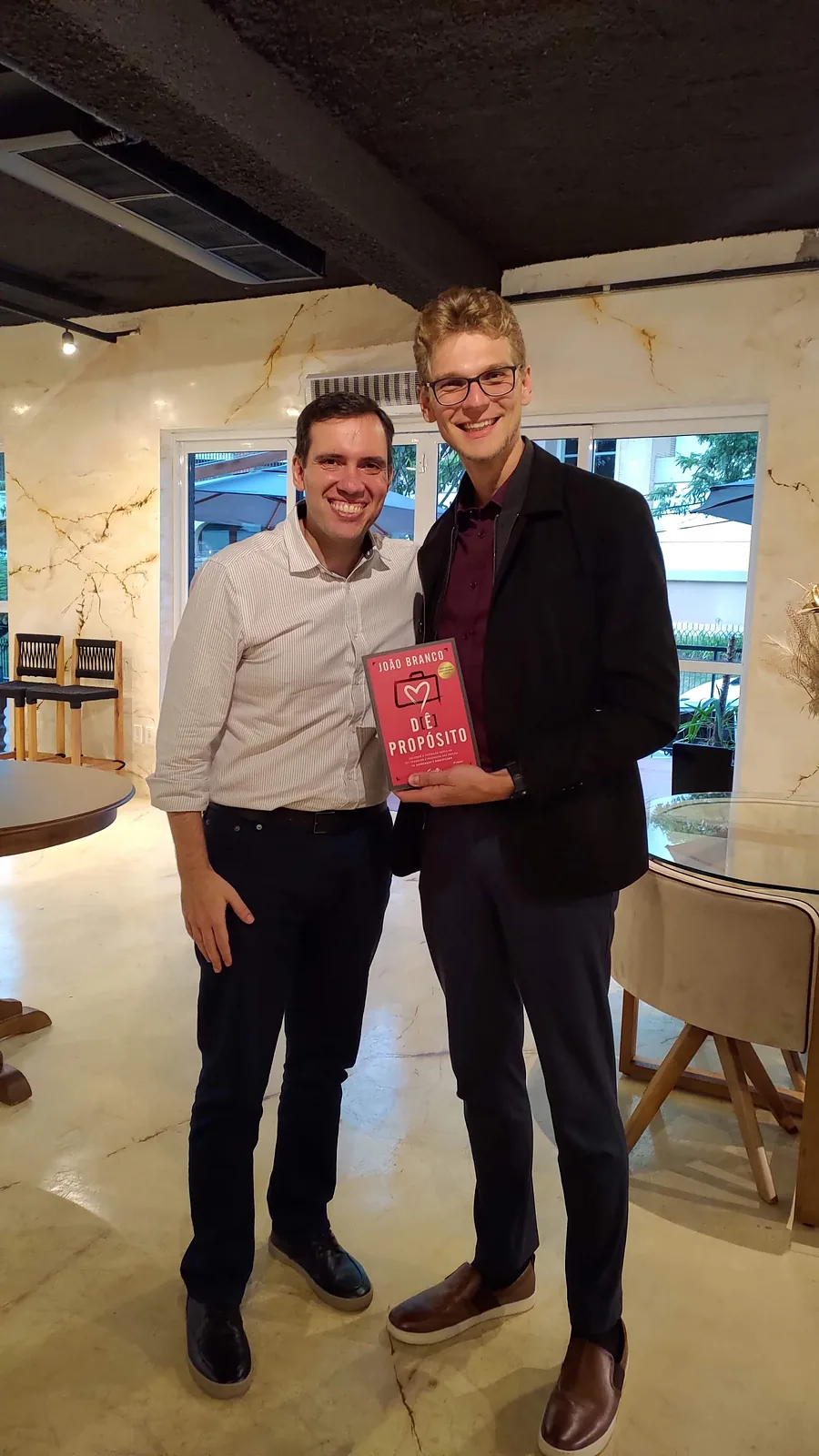 Ricardo Werlang com João Branco.