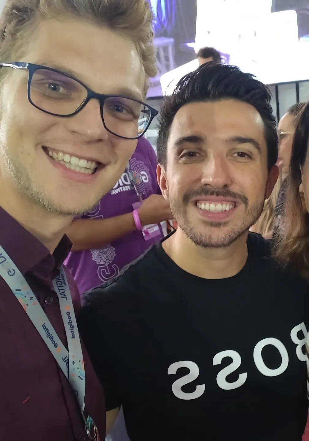 Ricardo Werlang com Caio Carneiro.